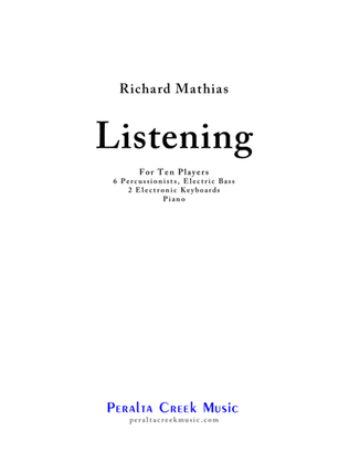 LISTENING - for ten players (score only) - Score Only