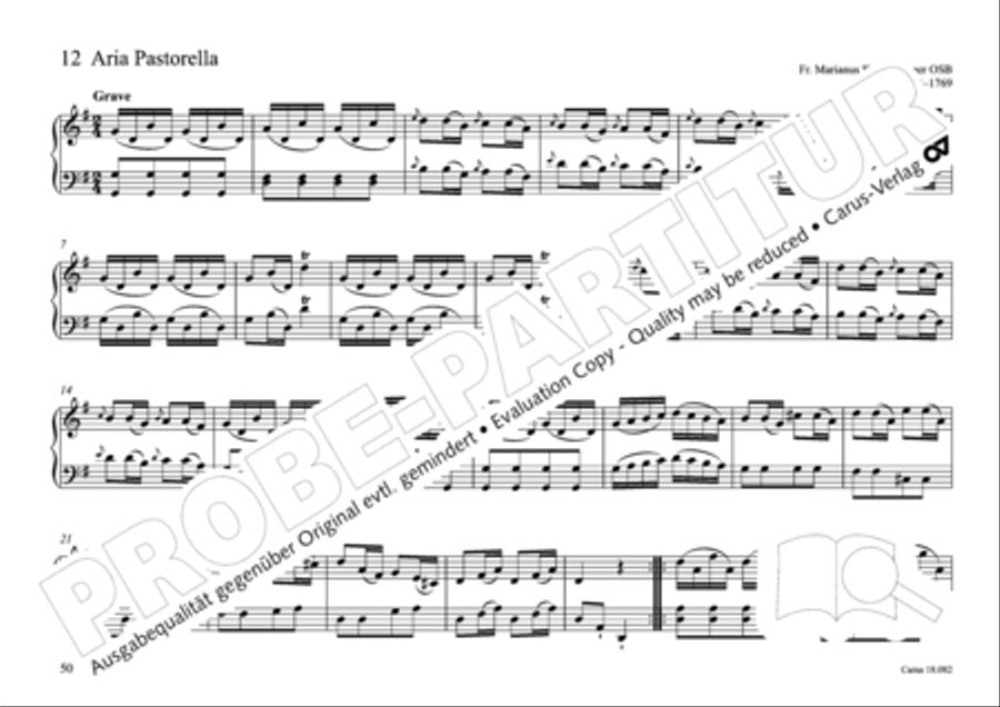 Pastoral music for organ, vol. 2: Germany, Bohemia, Austria, South Tyrol Organ Solo scores gallery preview page 51