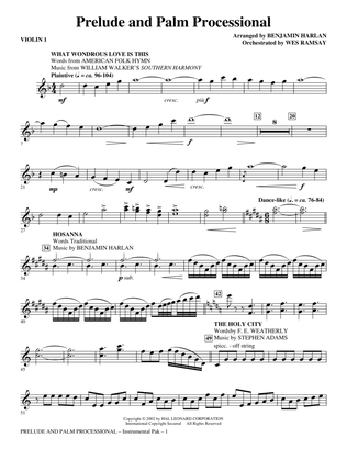 Prelude And Palm Processional - Violin 1
