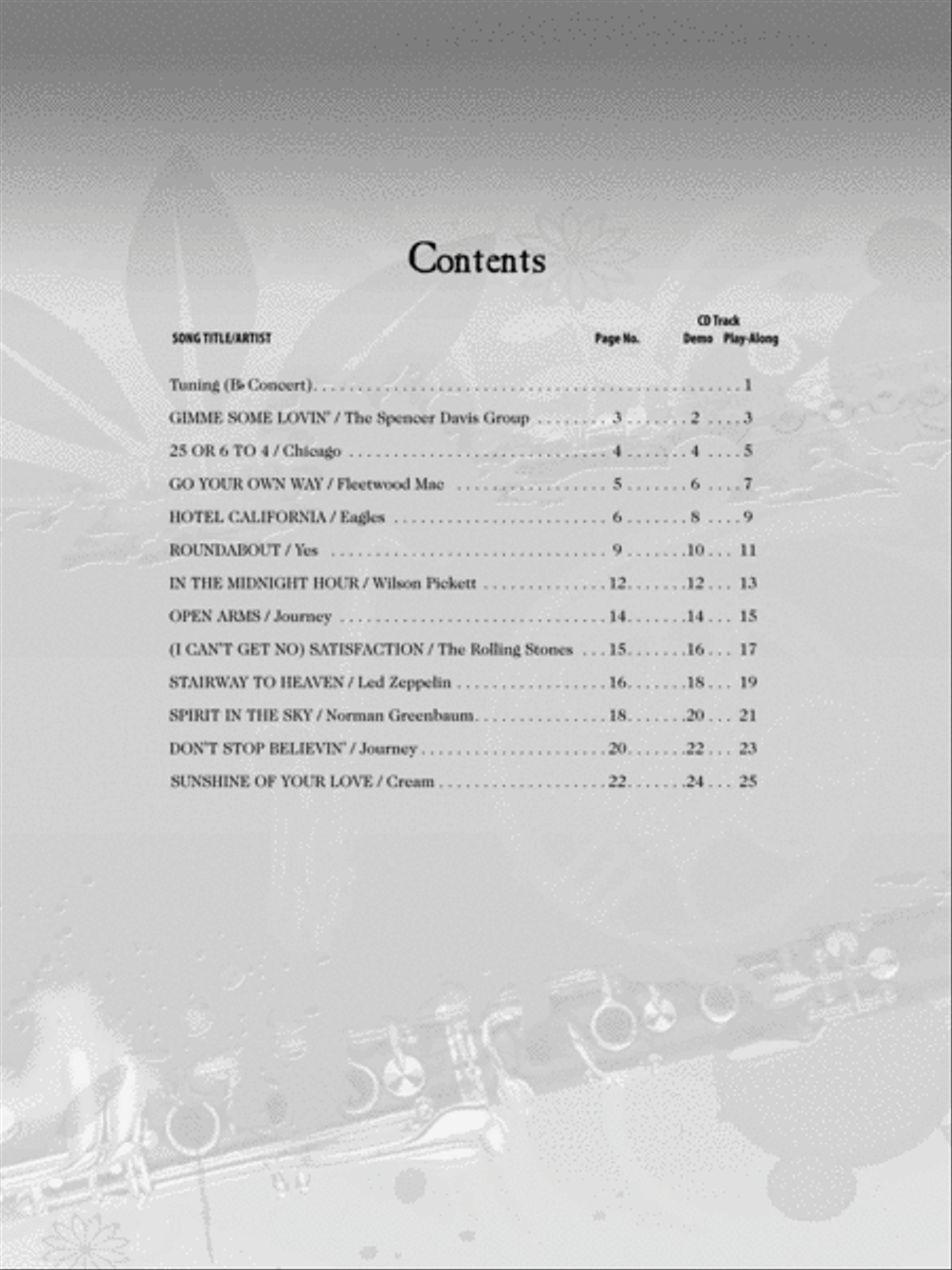 Classic Rock Instrumental Solos Trumpet Solo scores gallery preview page 3