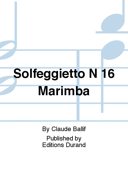 Solfeggietto N 16 Marimba