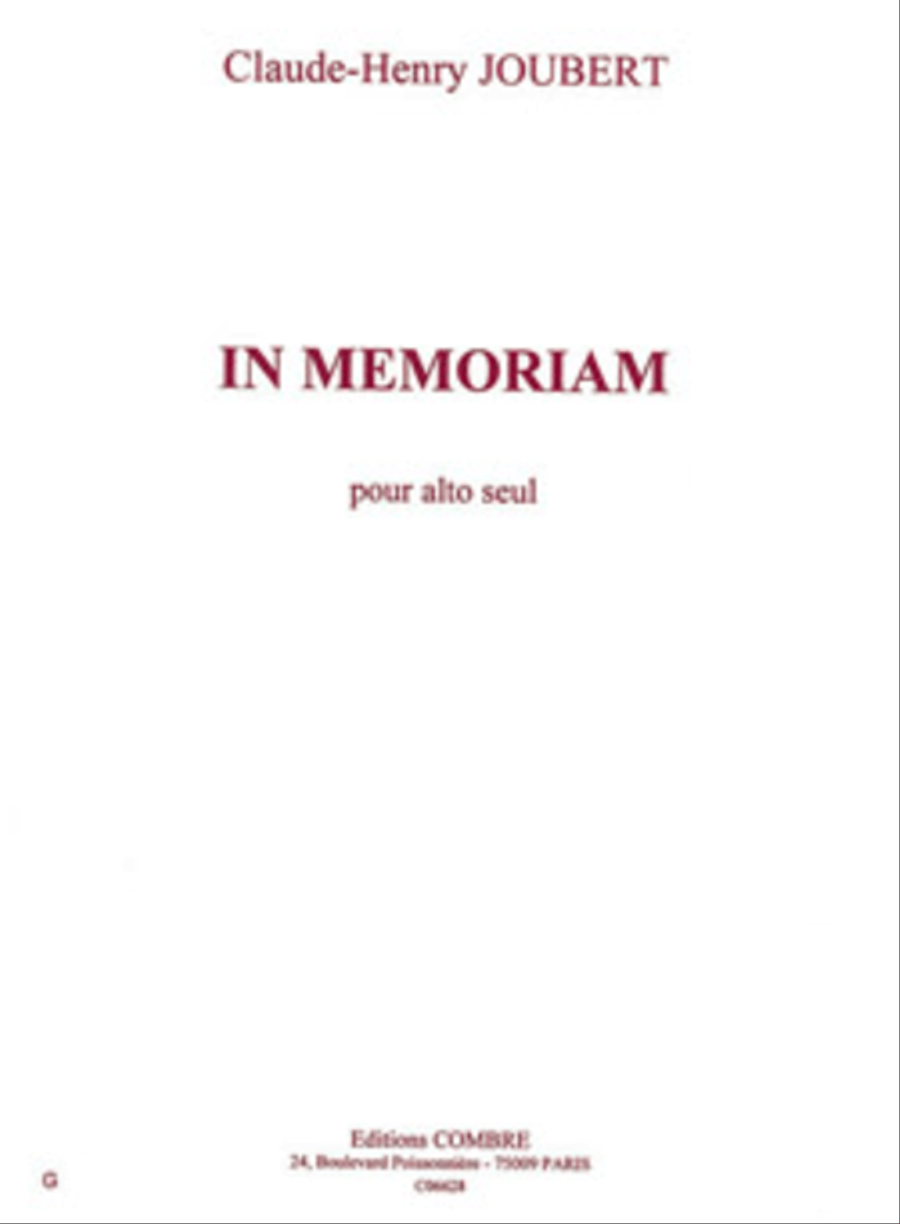 In memoriam