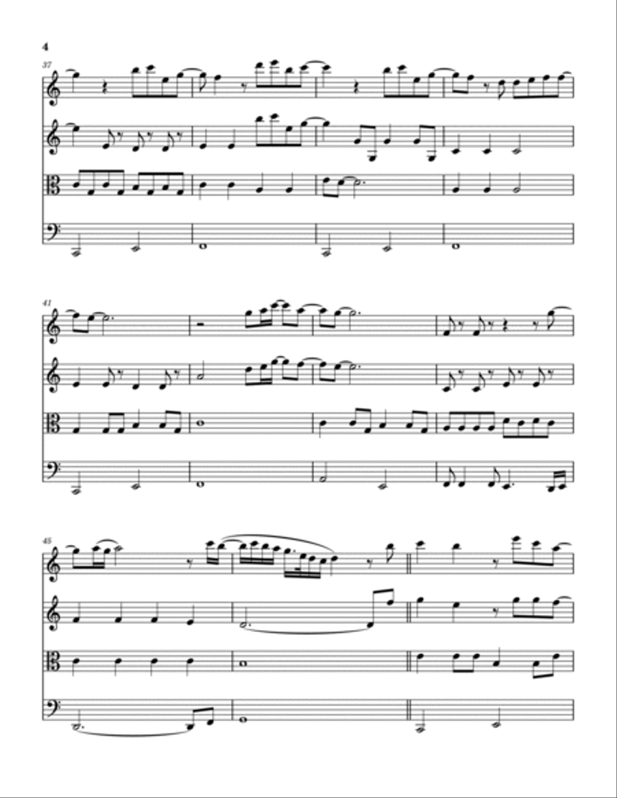 What Was I Made For? String Quartet scores gallery preview page 5