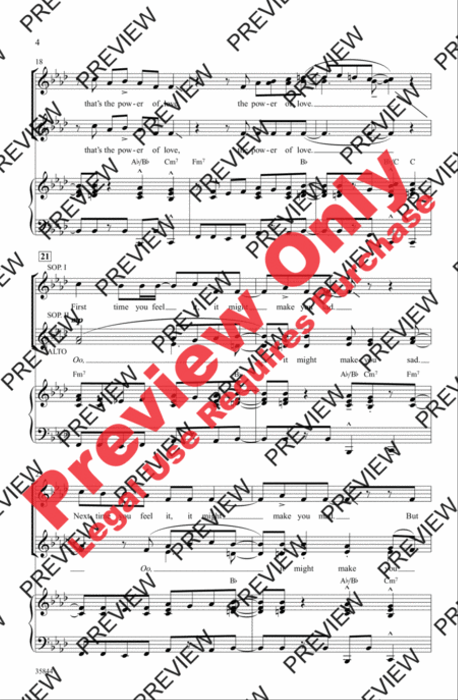 The Power of Love Women's Choir scores gallery preview page 4