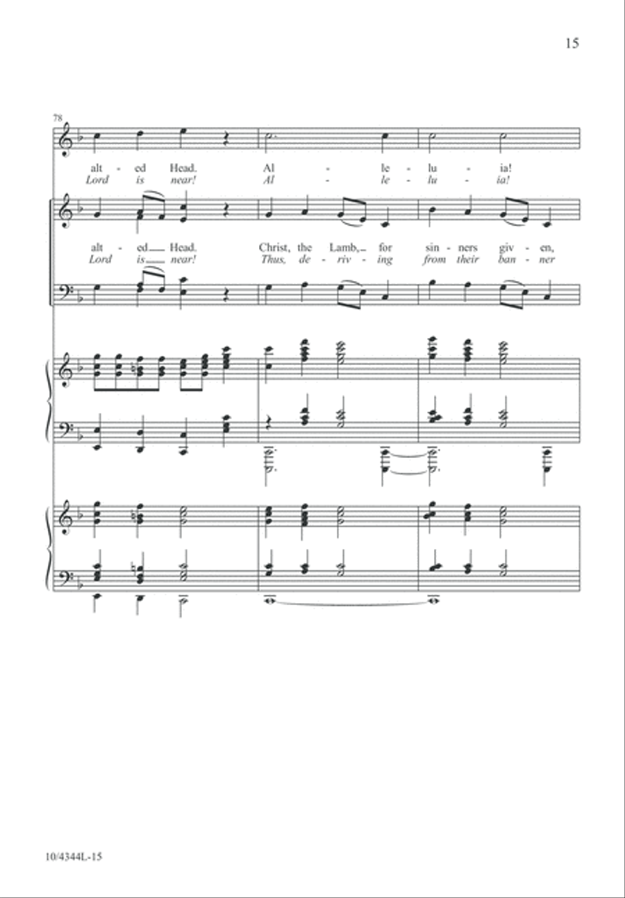 Easter Hymn of Praise 4-Part scores gallery preview page 15