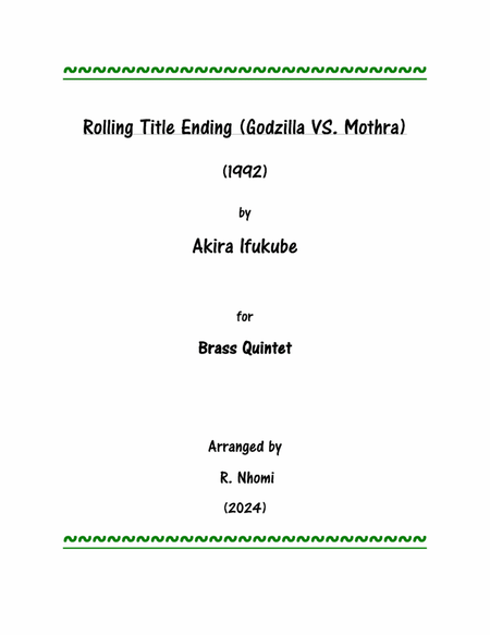 Rolling Title Ending (Godzilla VS. Mothra) image number null