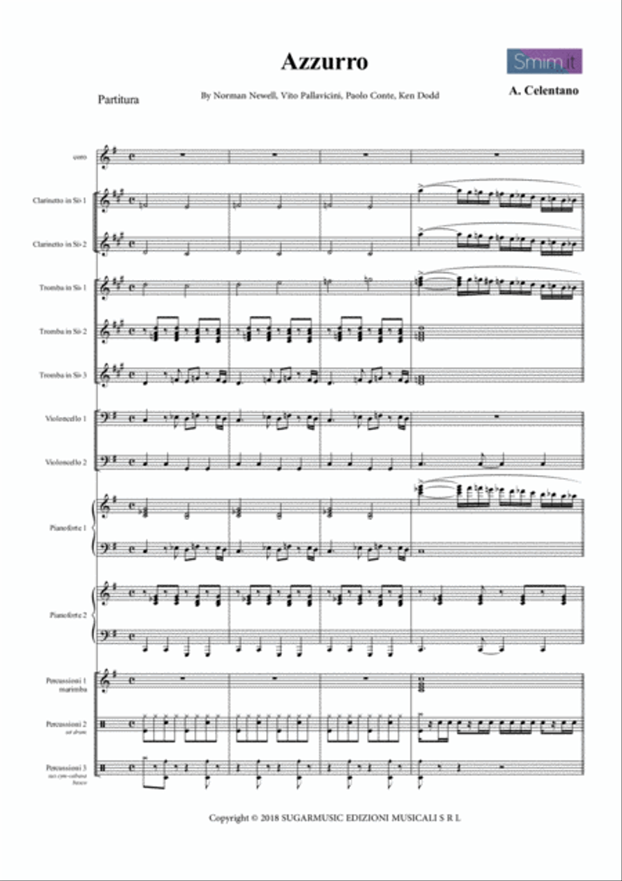 Saint Augustine In Hell Clarinet scores gallery preview page 1