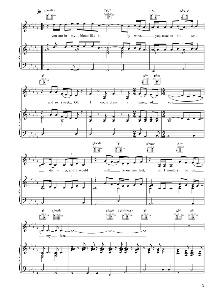 A Case Of You Acoustic Guitar scores gallery preview page 3
