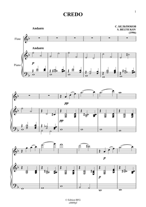 Credo for piano and flute
