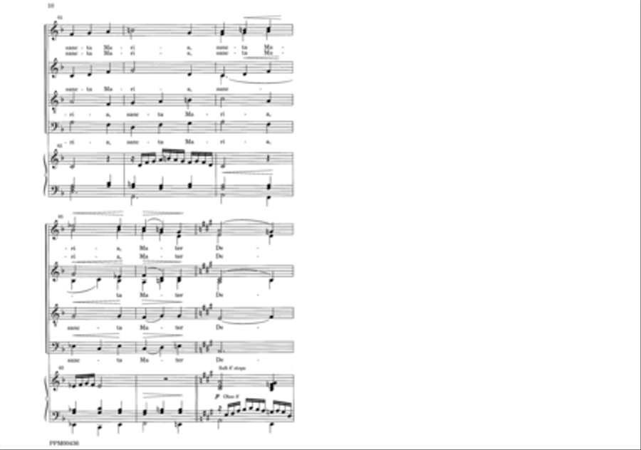 Ave Maria Ave Maria 4-Part scores gallery preview page 13