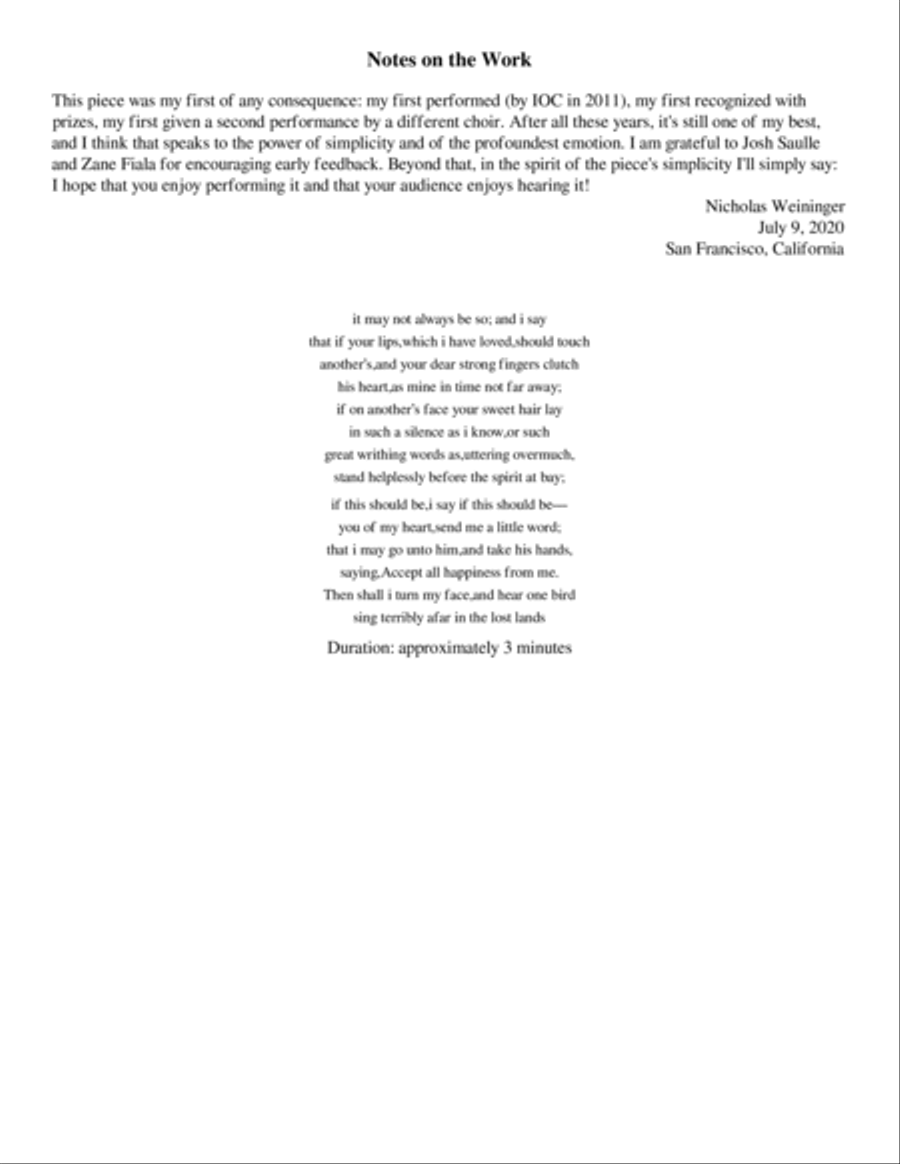 it may not always be so; and i say (SATB version) 4-Part scores gallery preview page 2