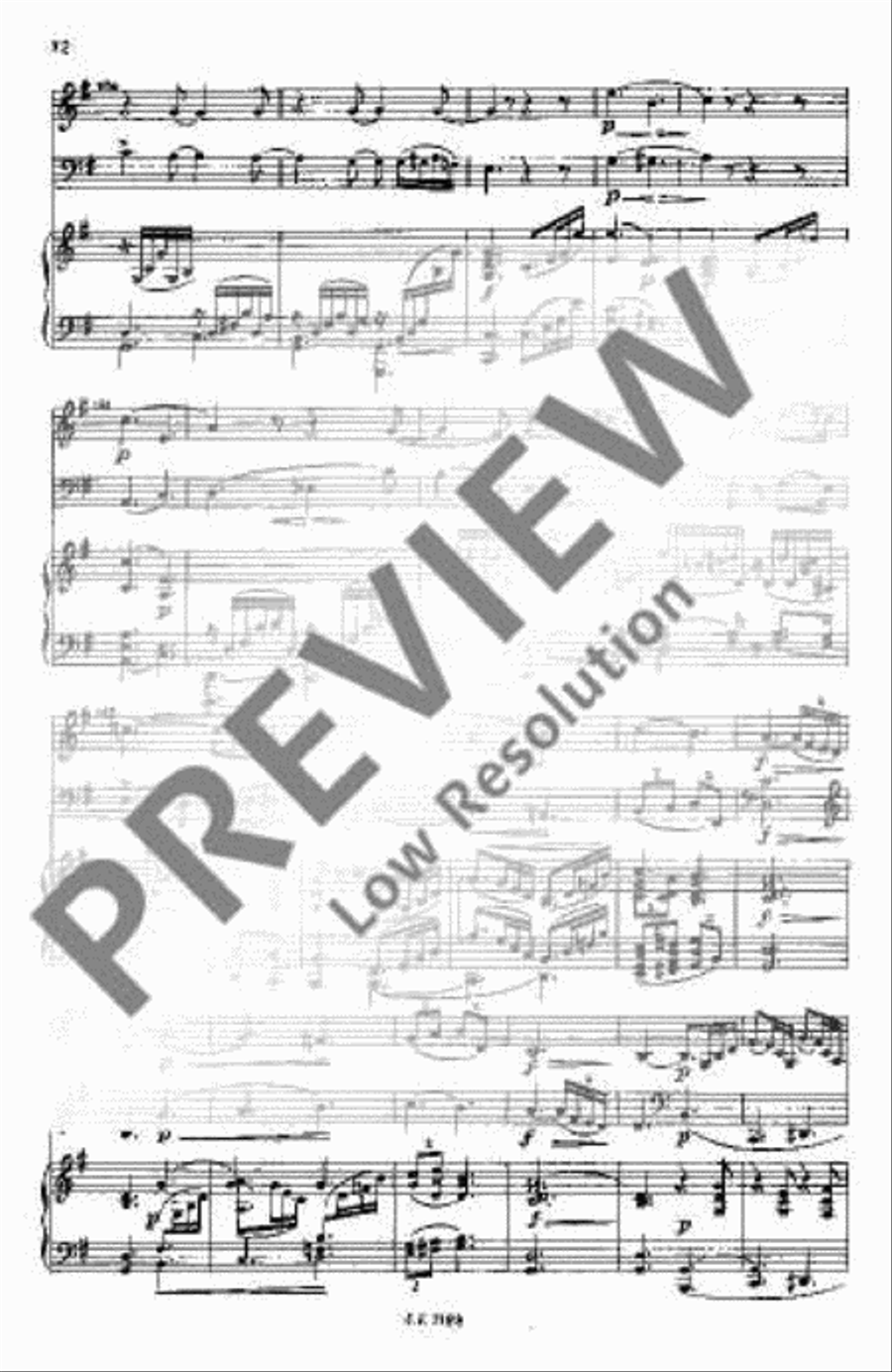 Piano Trio G minor Piano Trio scores gallery preview page 15