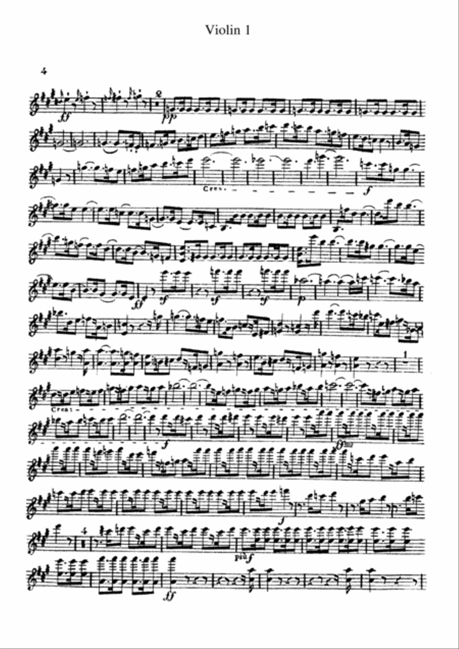 Beethoven Symphony No.7 all mvts. for String Quintet, CB091 String Quintet scores gallery preview page 4