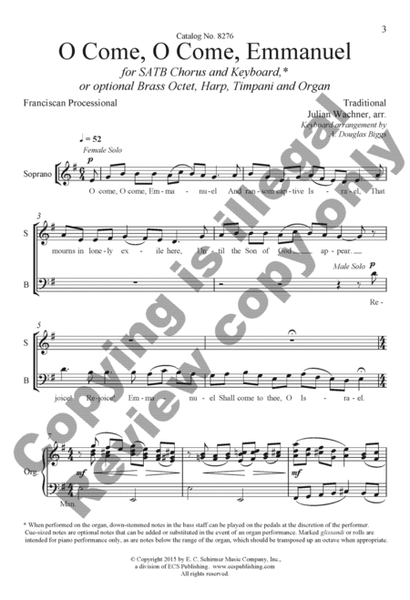 O Come, O Come, Emmanuel (Keyboard/Choral Score) image number null