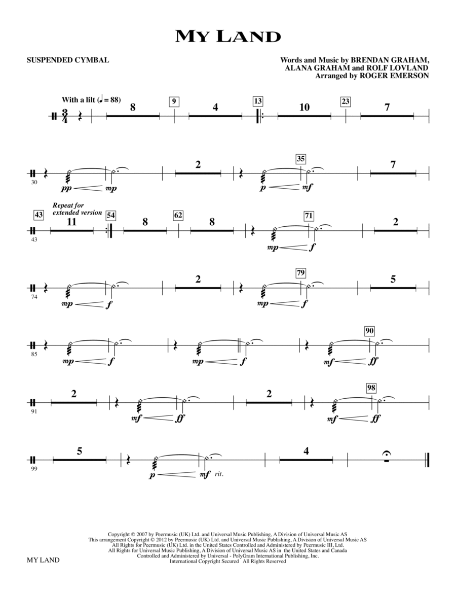 My Land - Suspended Cymbal