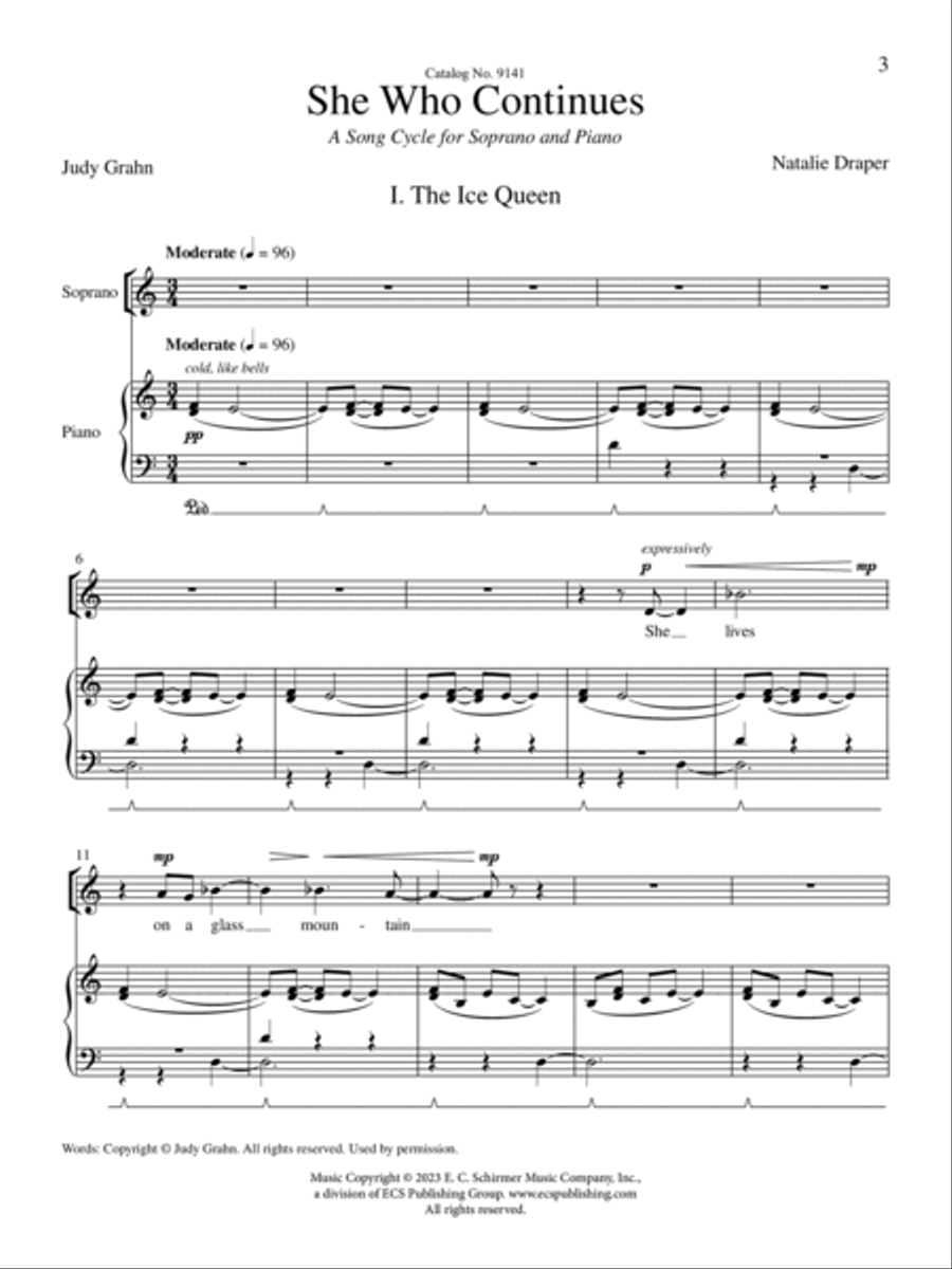 She Who Continues Soprano Voice scores gallery preview page 5