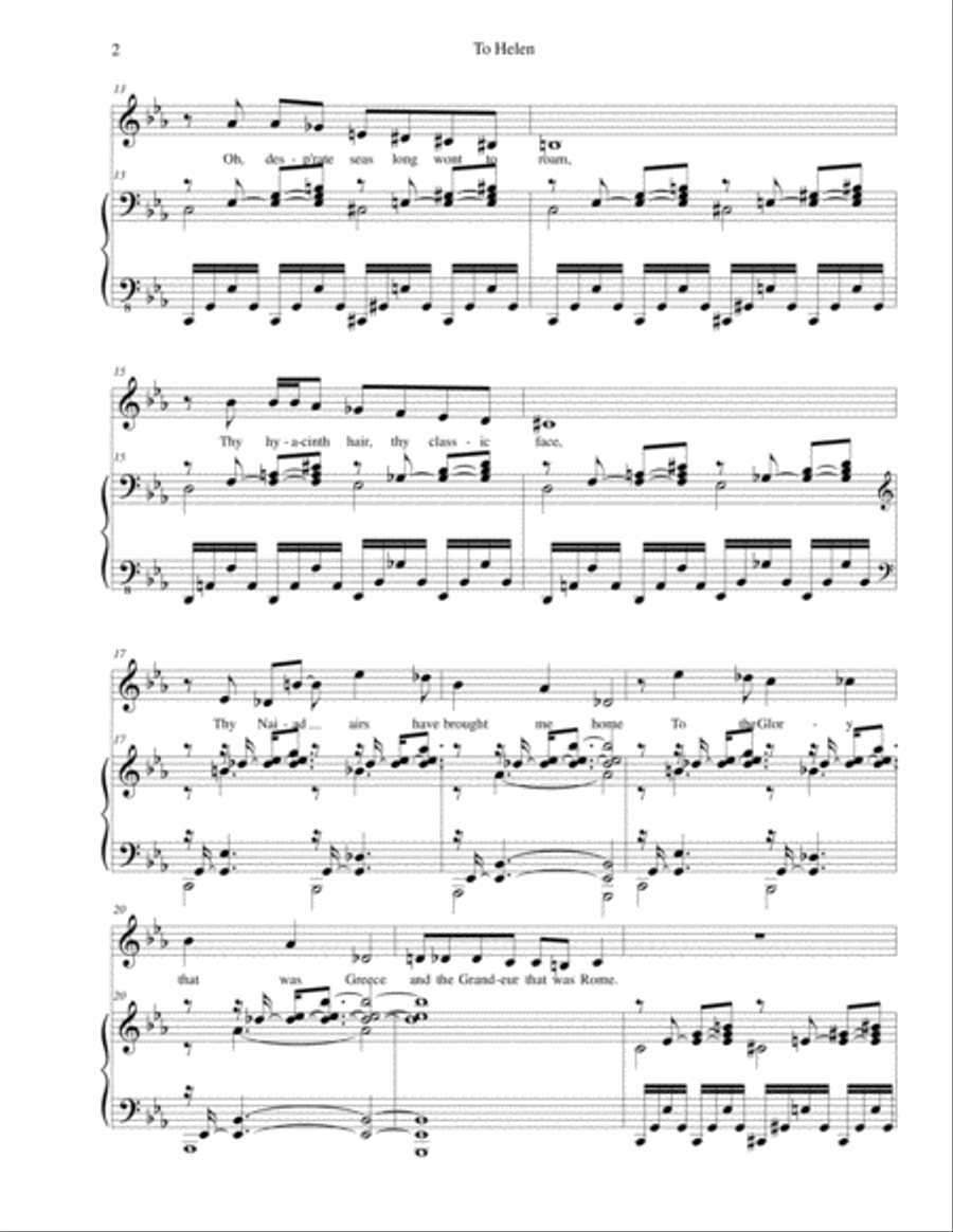 To Helen Medium Voice scores gallery preview page 2