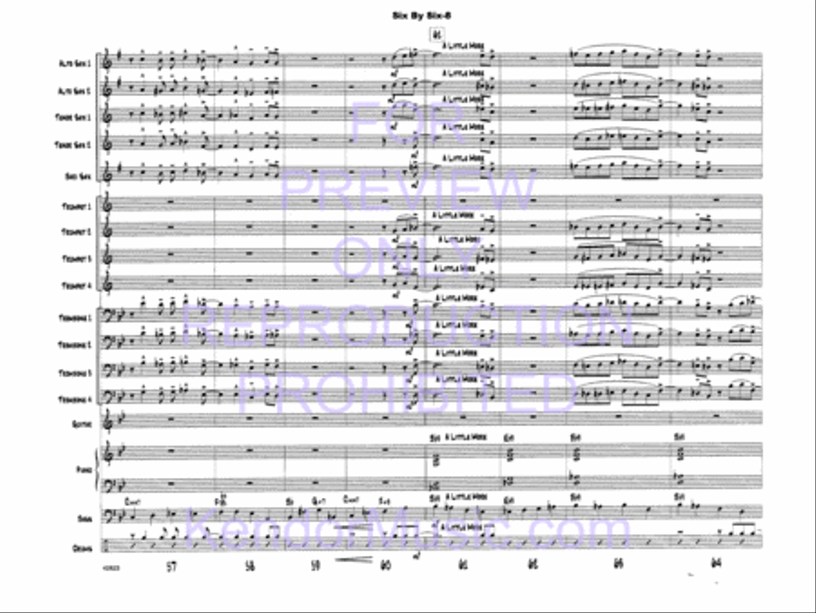 Six By Six Jazz Ensemble scores gallery preview page 10