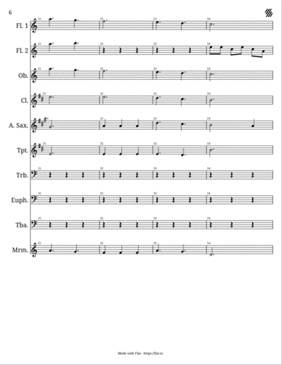 Storm at Sea Large Ensemble scores gallery preview page 6