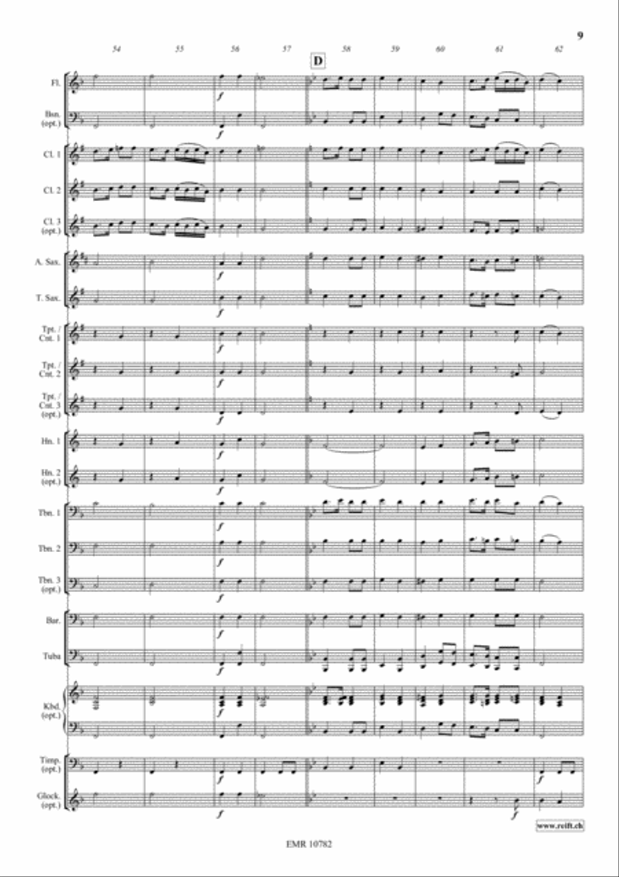 St. Anthony Choral Concert Band scores gallery preview page 10