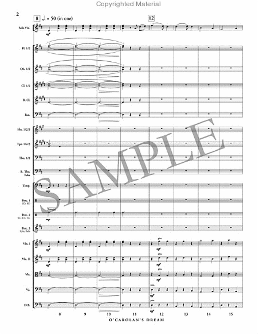 O'Carolan's Dream (score only) Orchestra scores gallery preview page 3