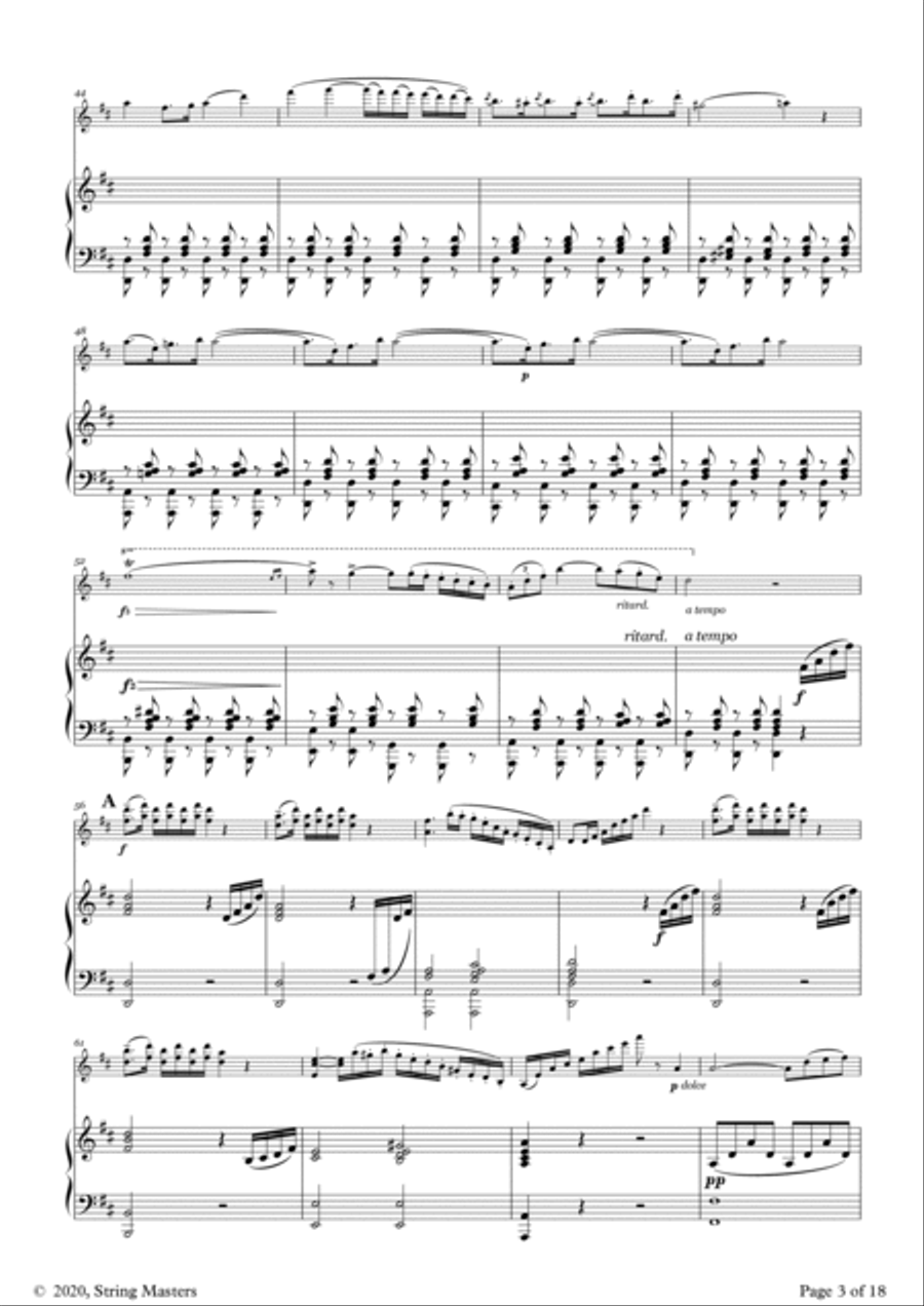 Concerto No 1, Op 16 Violin (de Beriot) Violin and Piano Violin scores gallery preview page 3