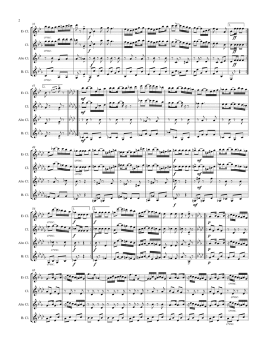 A Breeze from Alabama Woodwind Quartet scores gallery preview page 2
