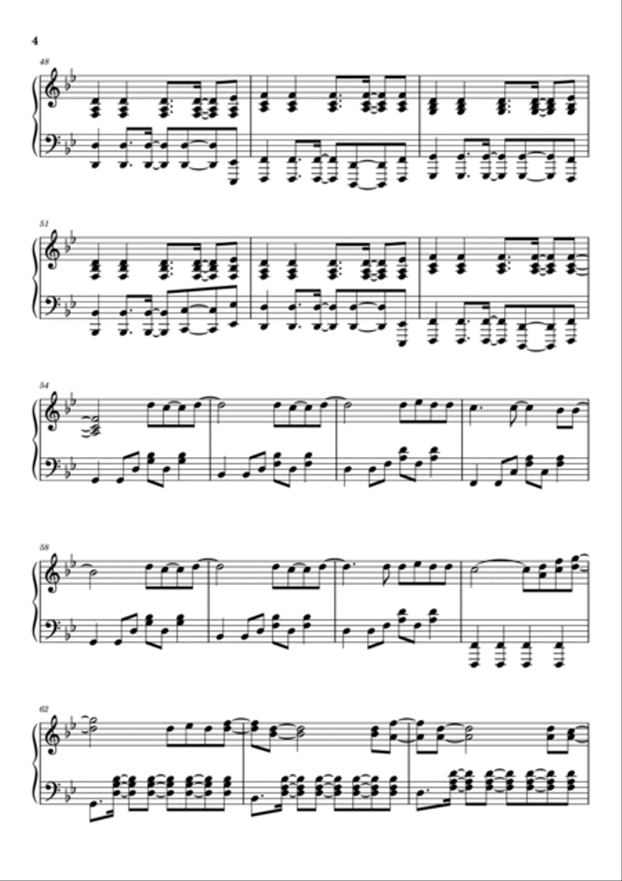 What Is Love What Is Love Piano Solo scores gallery preview page 4