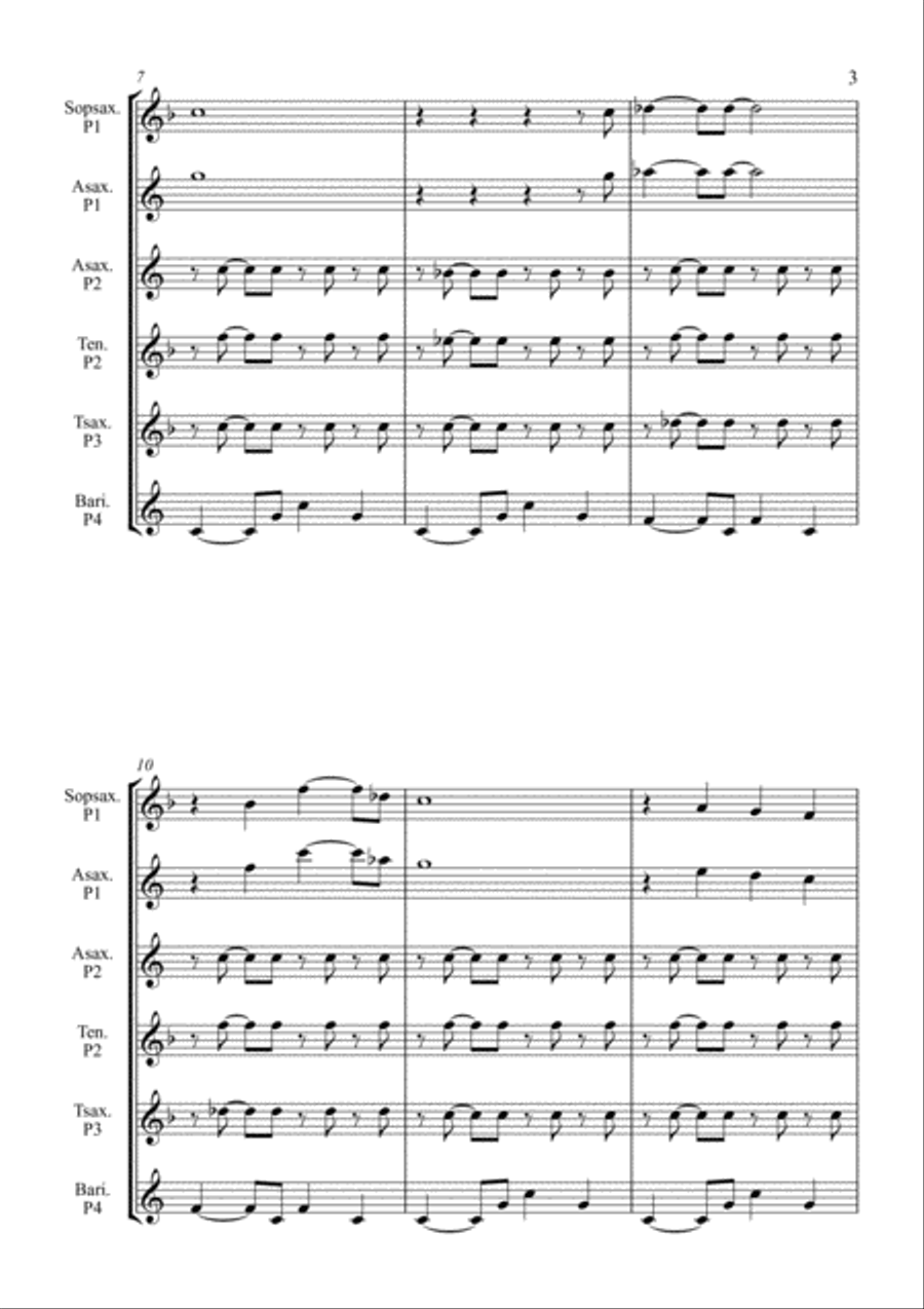 Oh Sole Mio for 4 Saxophones Saxophonquartet