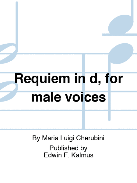 Requiem in d, for male voices