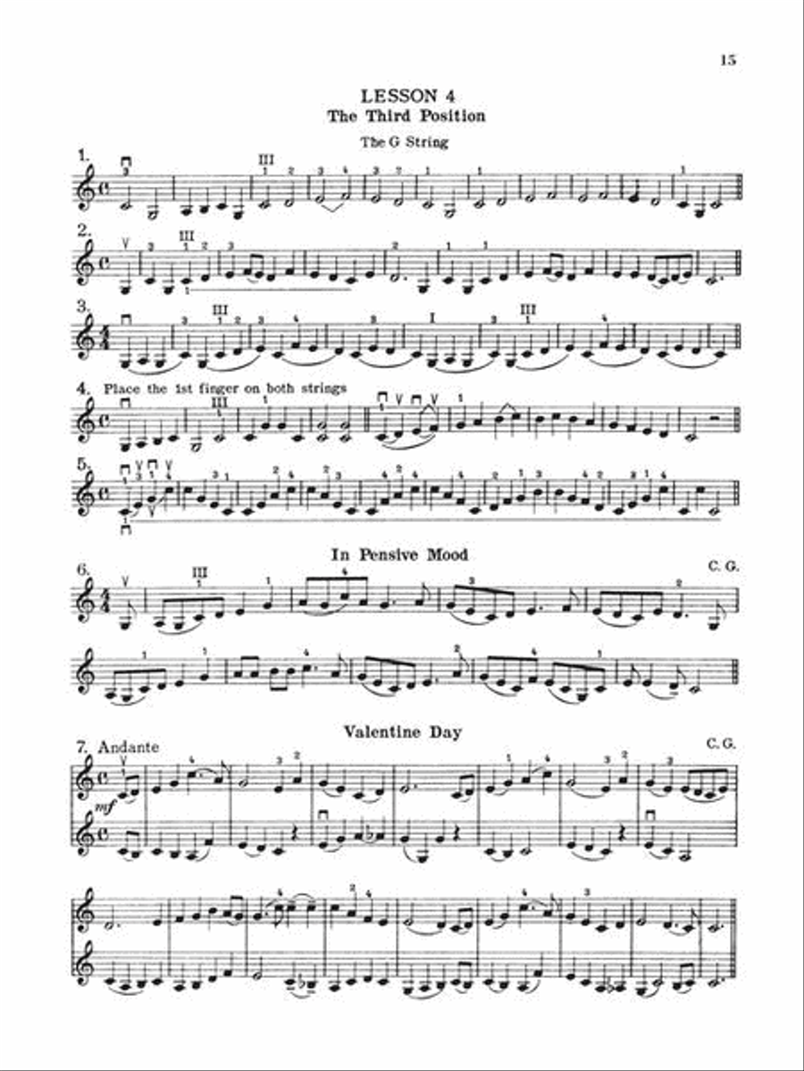 Learn with Tunes Bk 3 (The Positions) Violin Solo scores gallery preview page 4