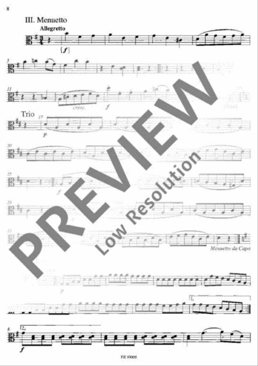 Eine kleine Nachtmusik Eine kleine Nachtmusik Part scores gallery preview page 8