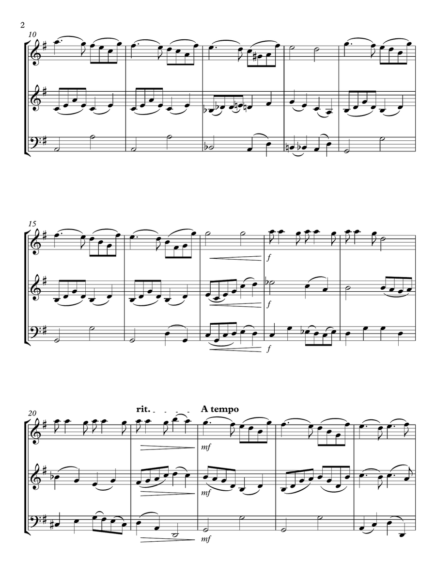 La Vie En Rose String Trio scores gallery preview page 2