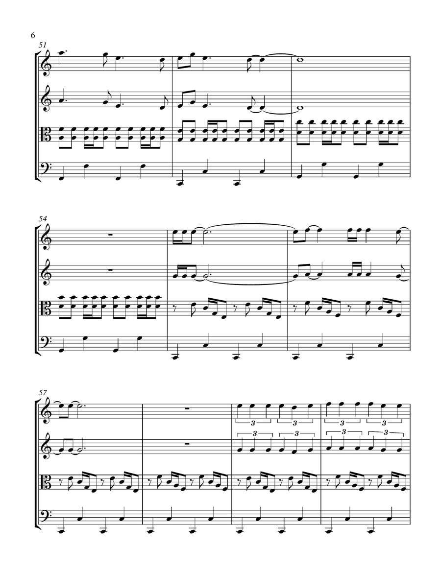 Home String Quartet scores gallery preview page 6