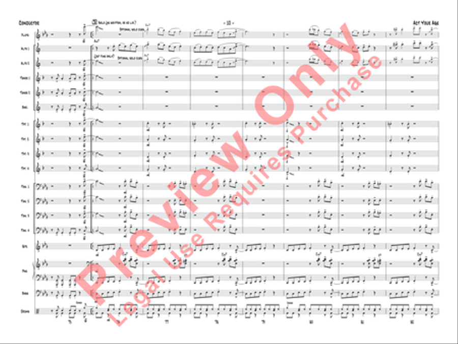 Act Your Age Act Your Age Jazz Ensemble scores gallery preview page 29