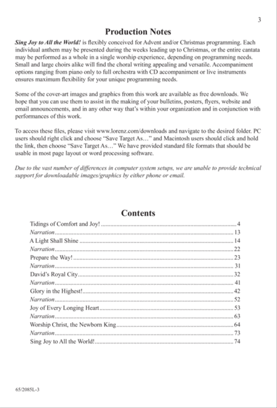 Sing Joy to All the World! 3-Part scores gallery preview page 2