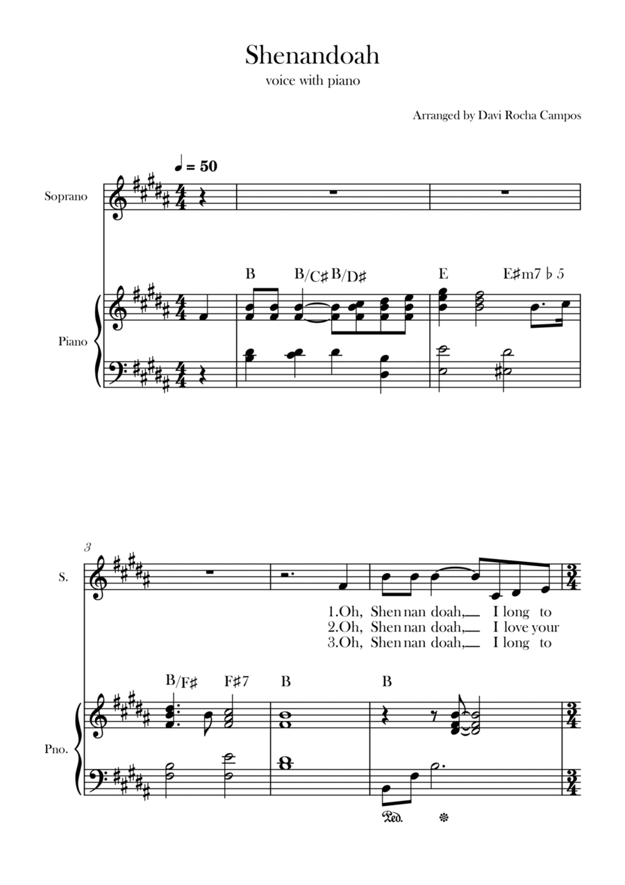 Shenandoah Chamber Music scores gallery preview page 1