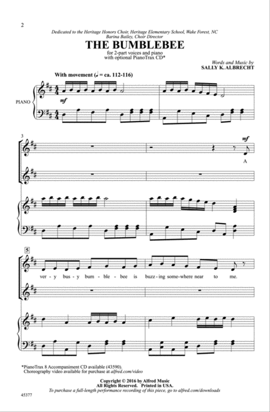The Bumblebee Choir scores gallery preview page 1