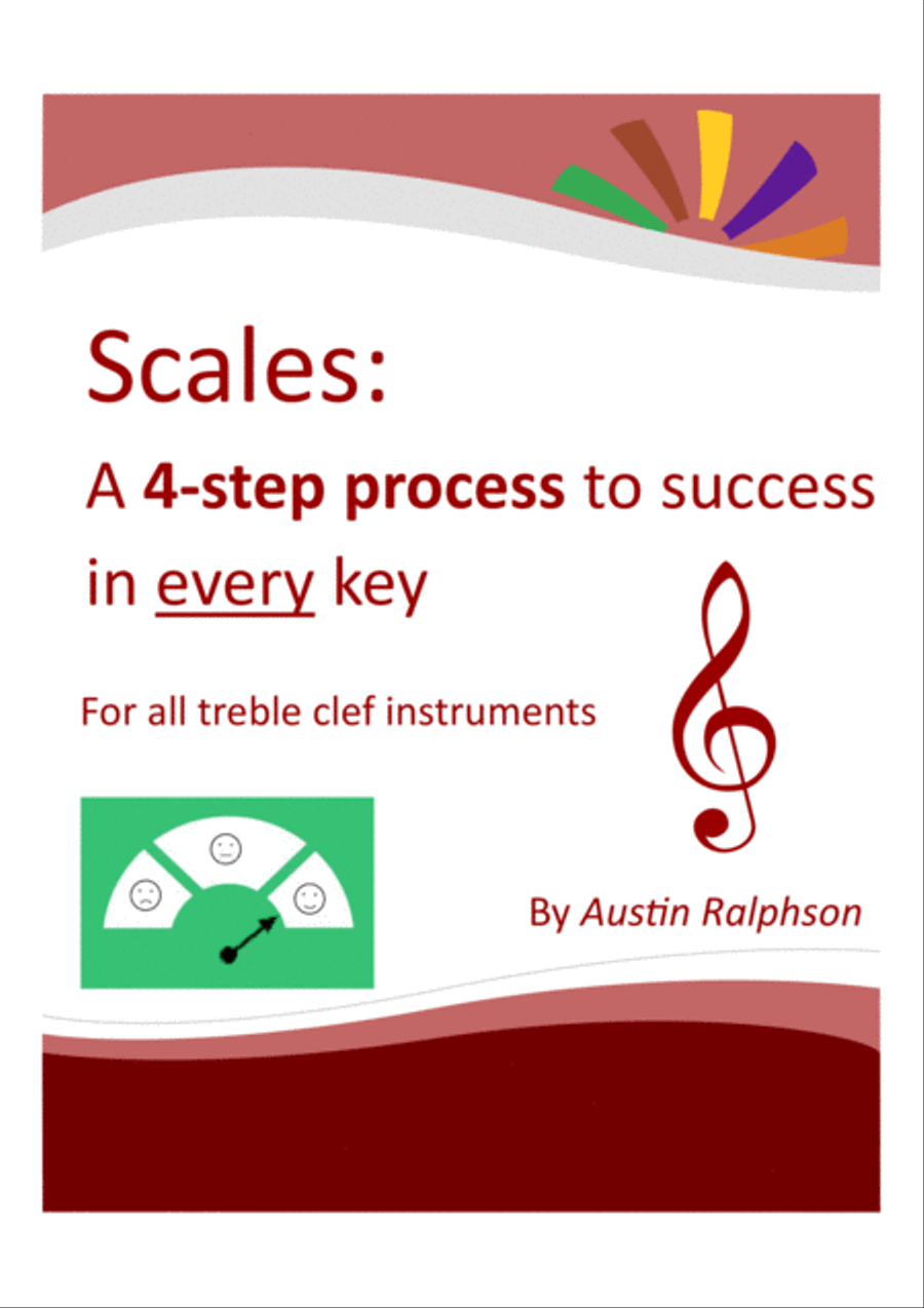 Scales and arpeggios book for all TREBLE AND BASS CLEF instruments - simple process to success Bass Clef Instrument scores gallery preview page 6