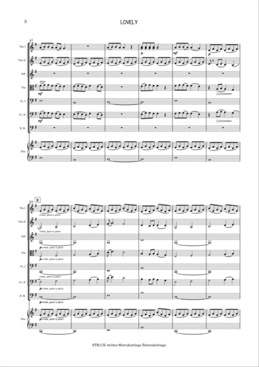 Lovely String Orchestra scores gallery preview page 6