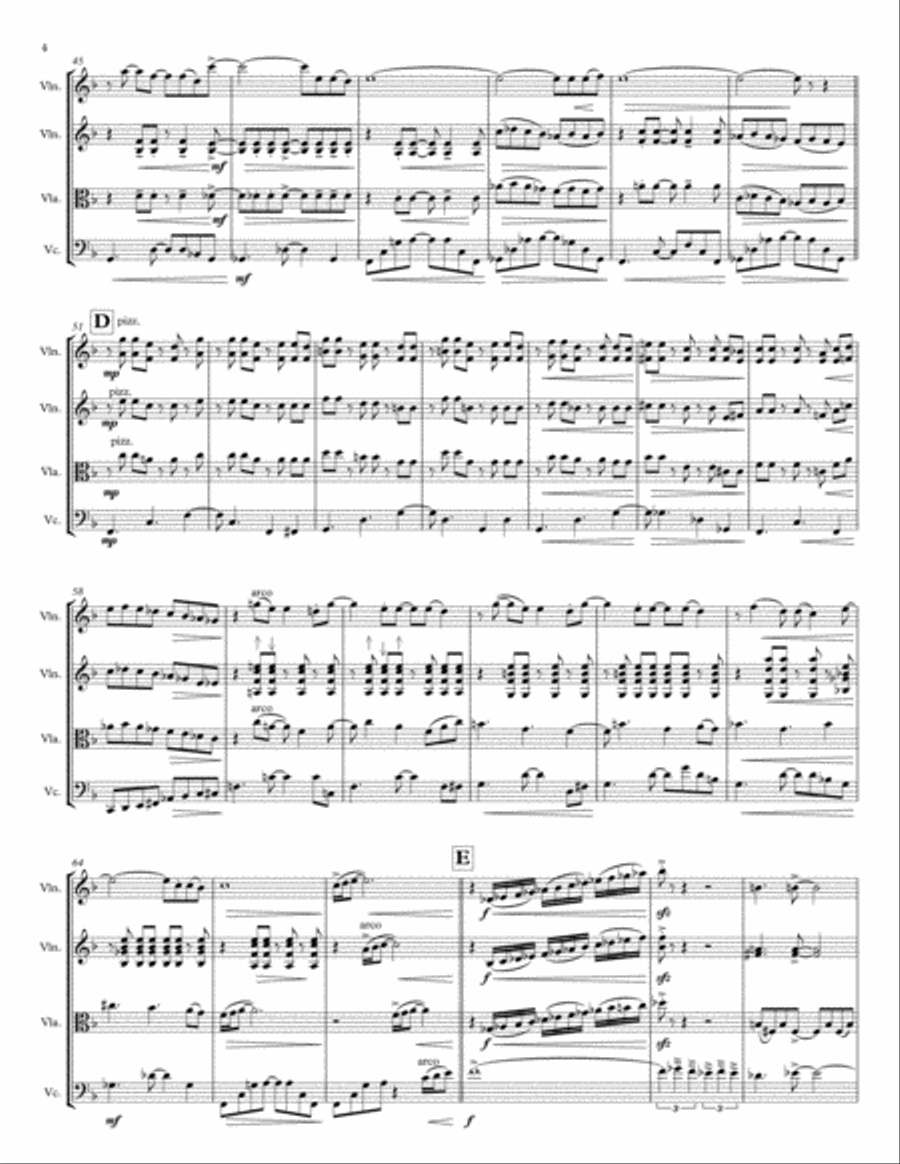The Girl From Ipanema (Garota De Ipanema) The Girl From Ipanema (Garota De Ipanema) String Quartet scores gallery preview page 4