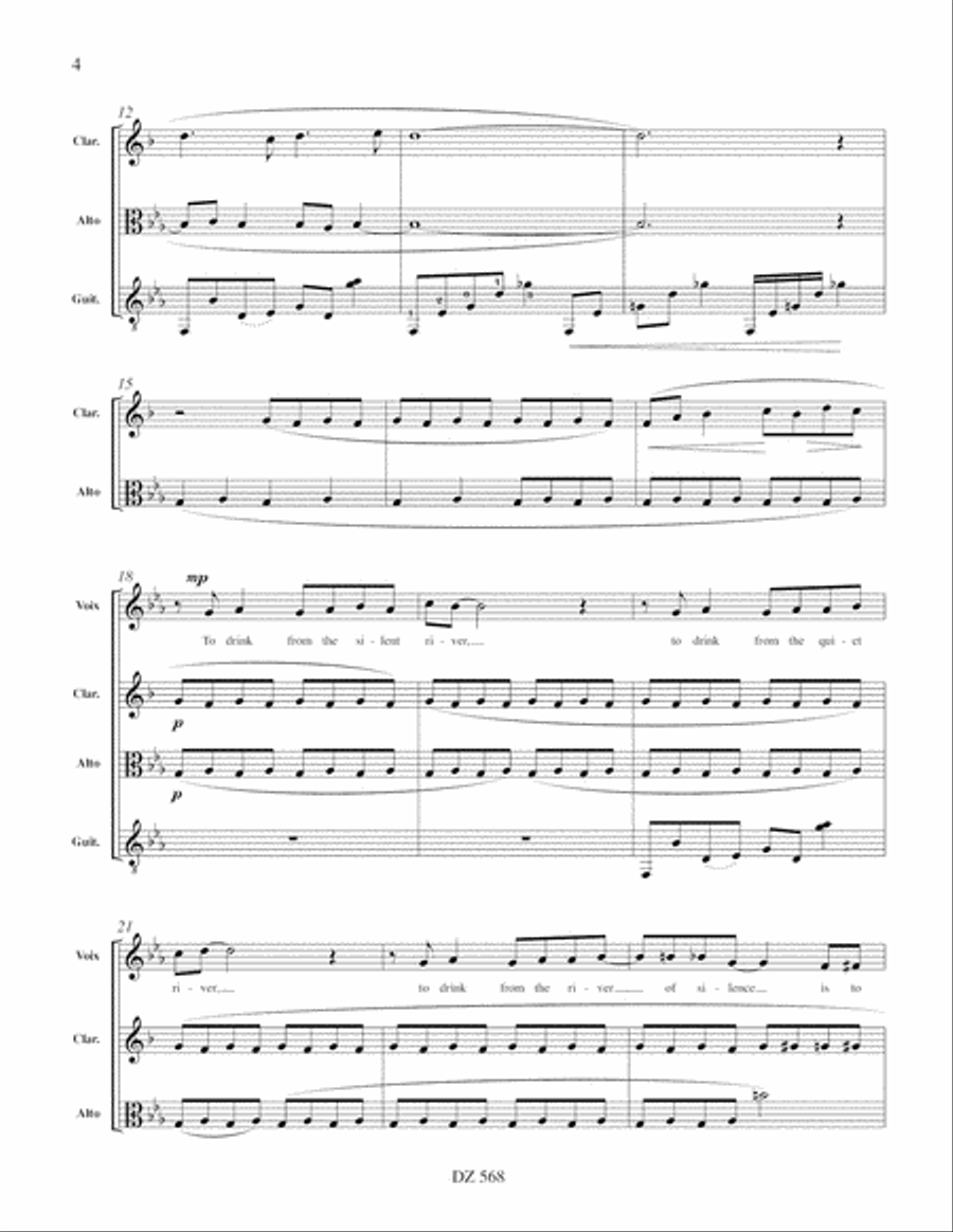 Silent River Silent River Classical Guitar scores gallery preview page 4