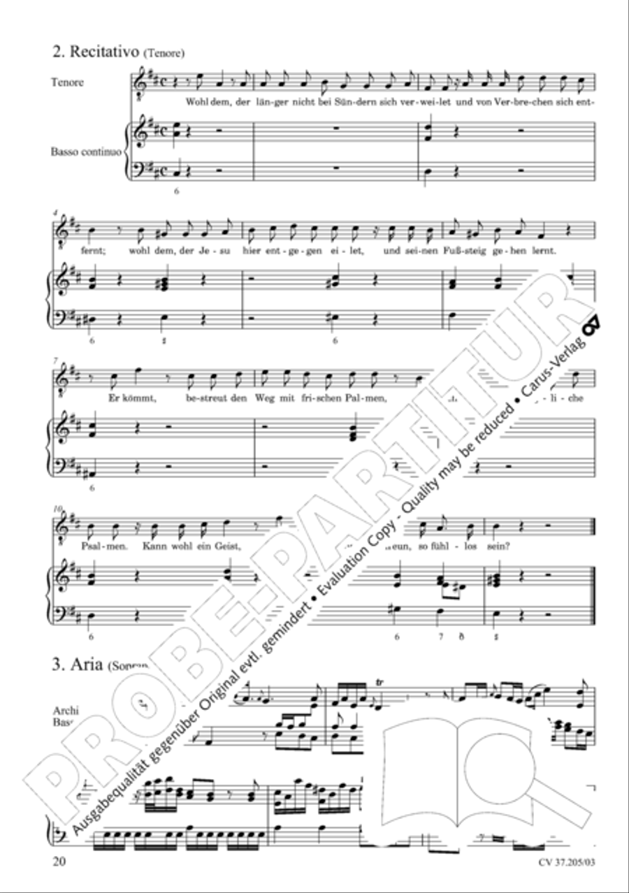 Ergreifet die Psalter, ihr christlichen Chore 4-Part scores gallery preview page 21