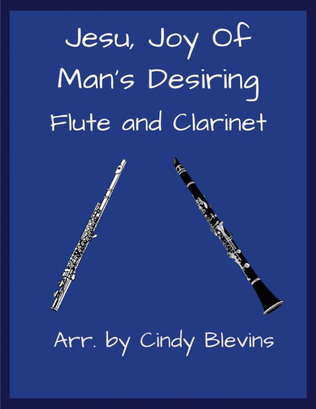 Book cover for Jesu, Joy of Man's Desiring, for Flute and Clarinet