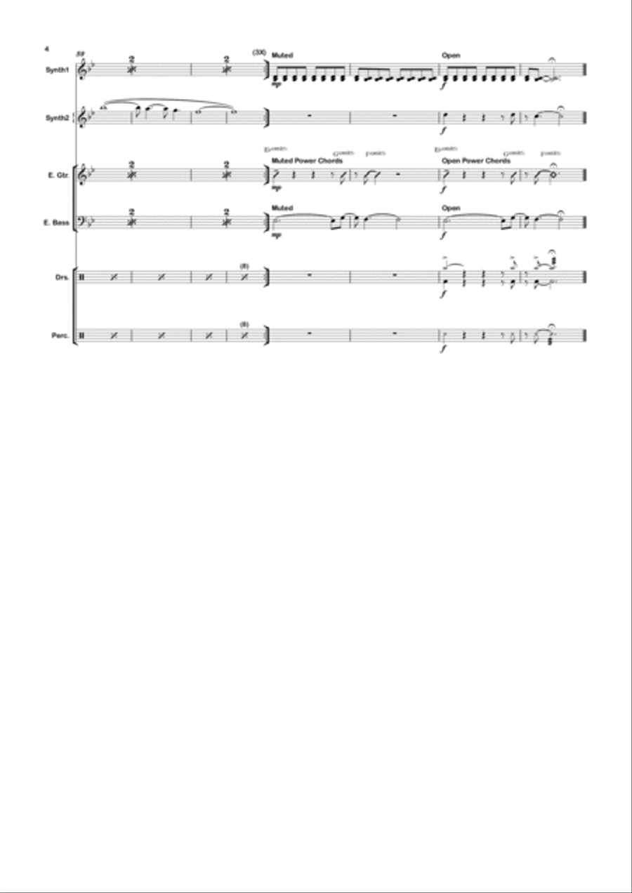 Teenage Dream Bass Voice scores gallery preview page 4