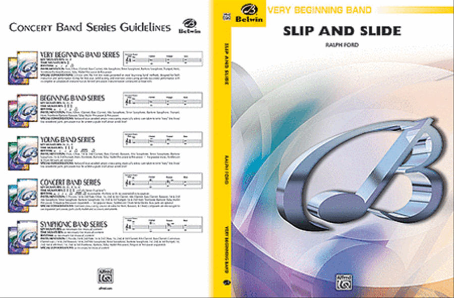 Slip and Slide Concert Band scores gallery preview page 1