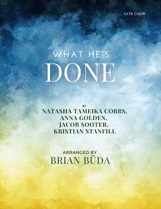 Book cover for What He's Done