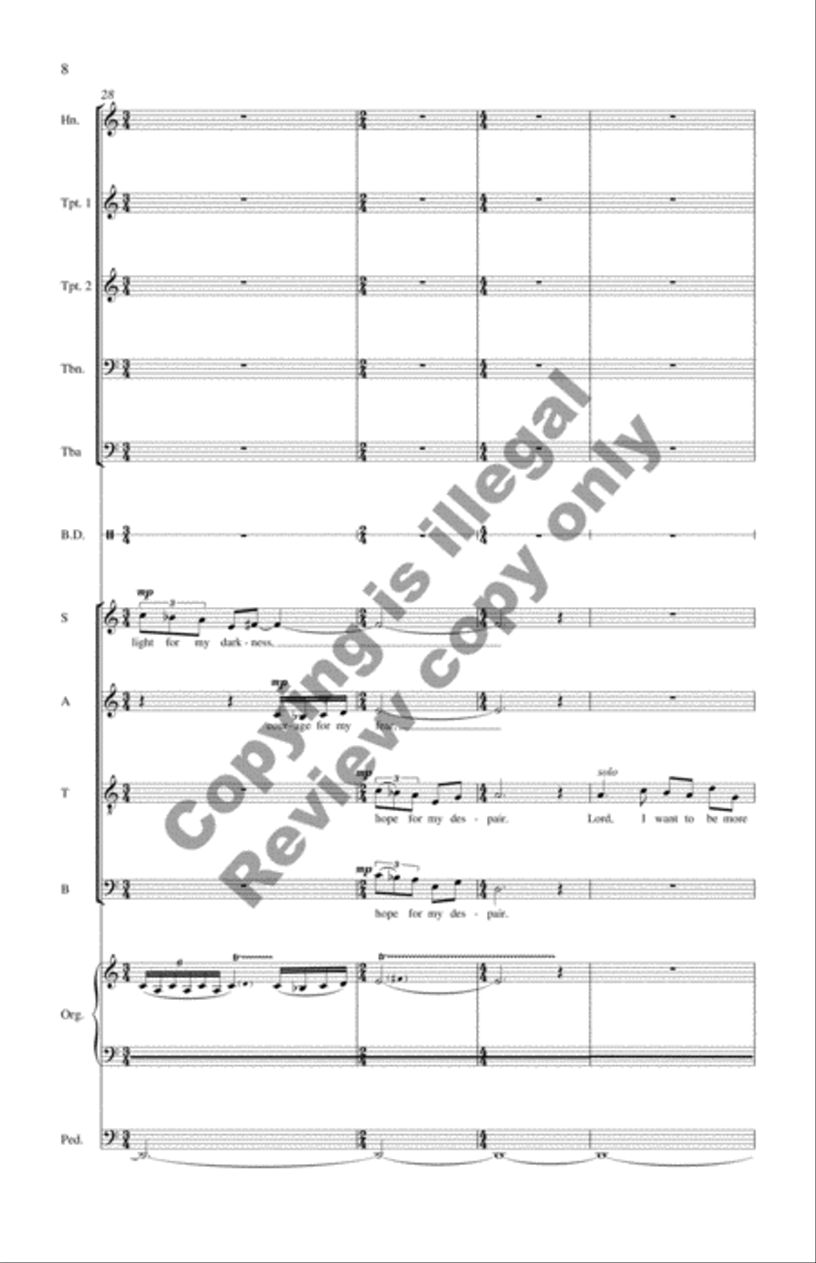 Alleluias, Intercessions and Remembrances (Brass Quintet Score) Choir scores gallery preview page 7