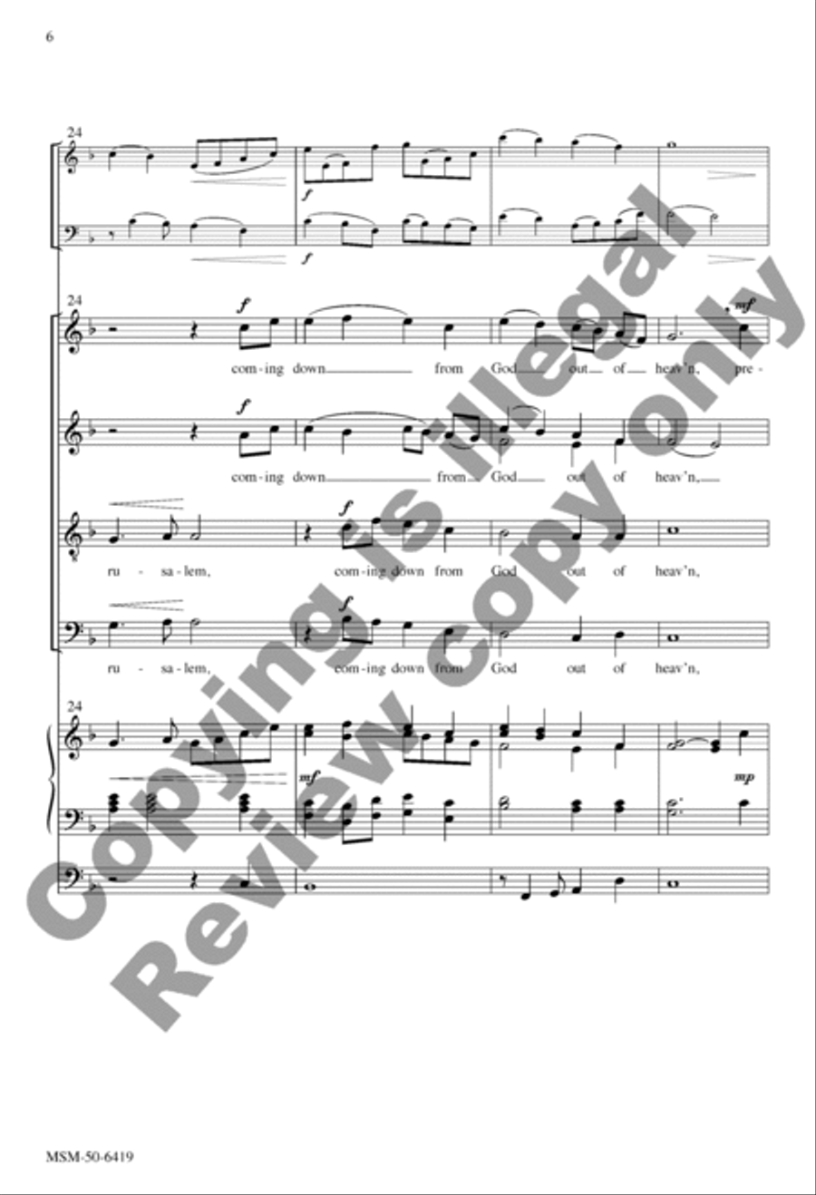 And I Saw a New Heaven (Choral Score) Divisi scores gallery preview page 6