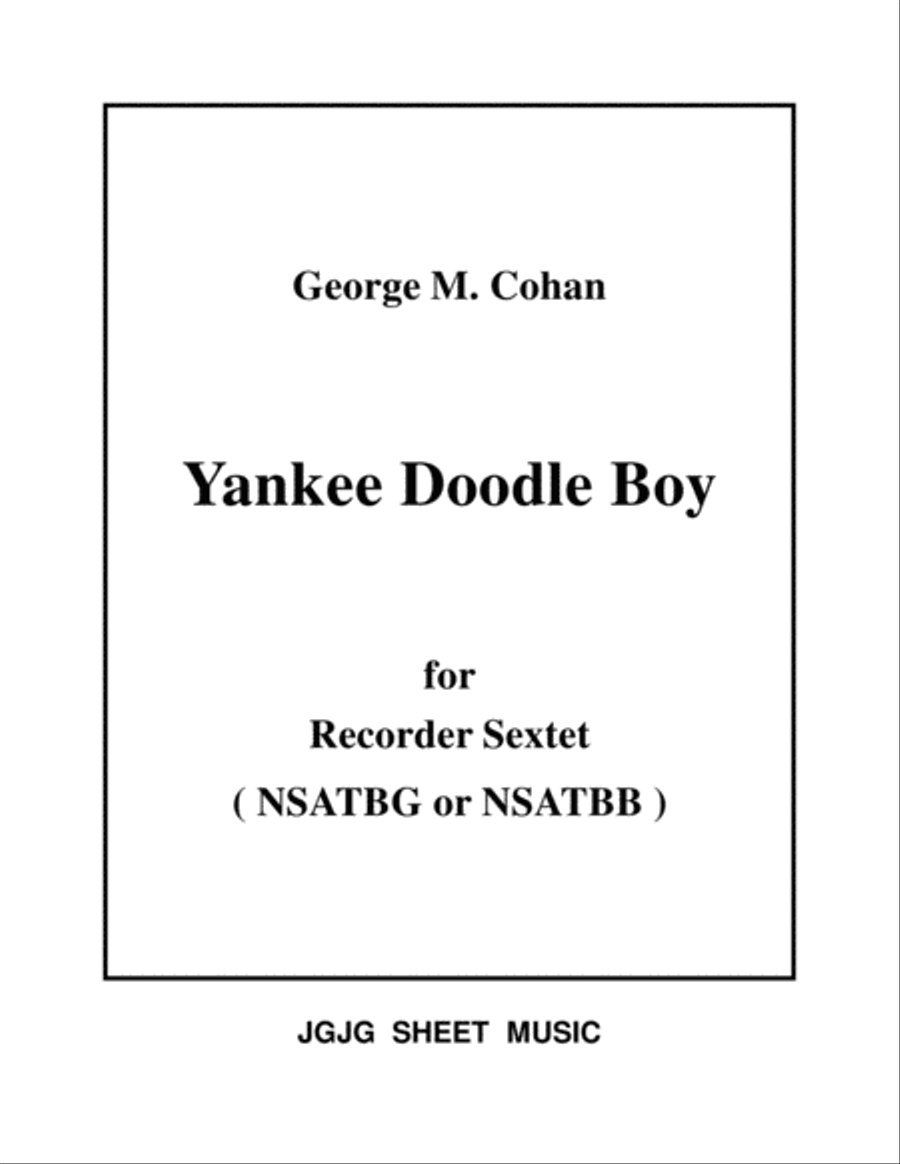Yankee Doodle Boy for Recorder Sextet Recorder scores gallery preview page 1